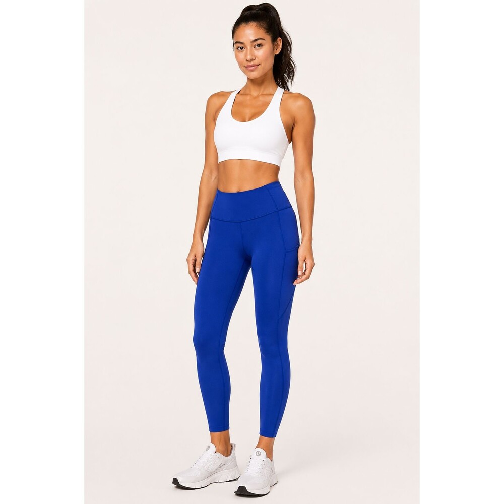 Lululemon Fast Free 7/8 Tight II *Non-Reflective Nulux 25" Jet Stream W5BXQS 6